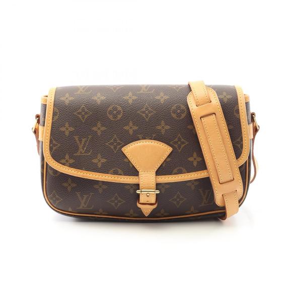 Louis Vuitton Sologne Shoulder Bag Leather Monogram Brown - Picture 1 of 7
